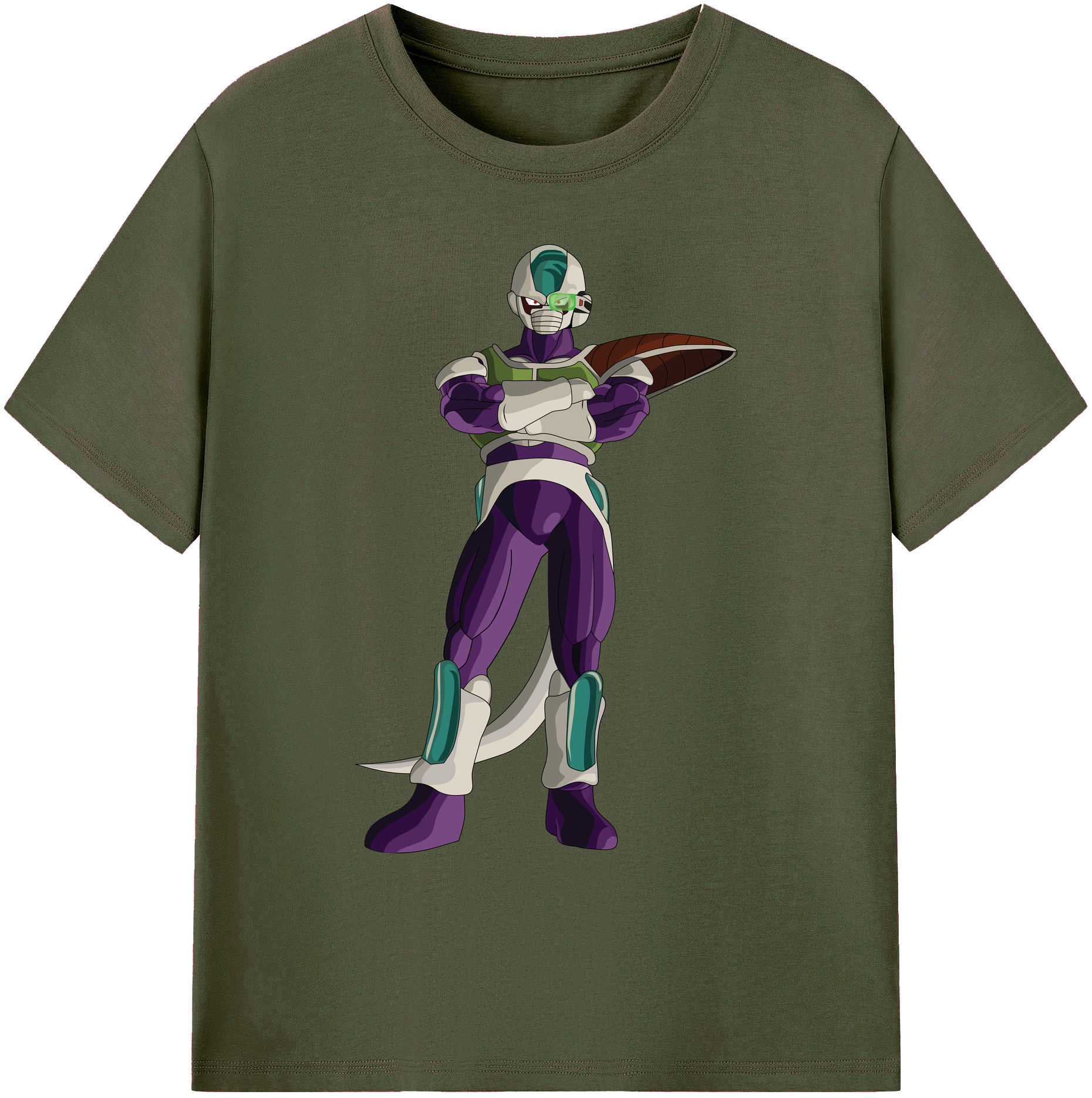 （画像用） ドラゴンボール フリーザ DRAGON BALL Frieza 綿100％ メンズ半袖Tシャツ｜肌触りやわらか＆通気性